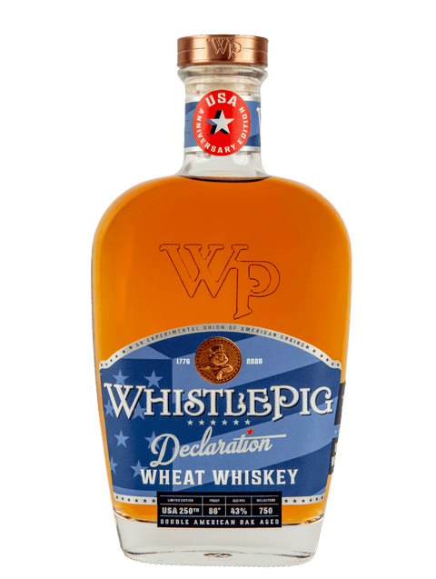WhistlePig Declaration wheat whiskey 750ml commemorative bottle