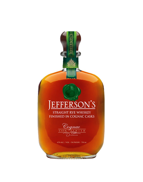 Jeffersons Straight Rye Whiskey Fished in Cognac Cask 750 ml
