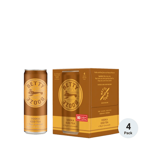 Betty Booze Vodka Iced Tea  4 Pack 355 ML