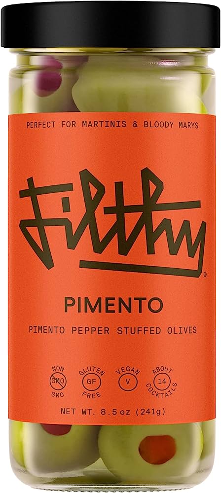 Filthy Pimento Olives 8.5 oz