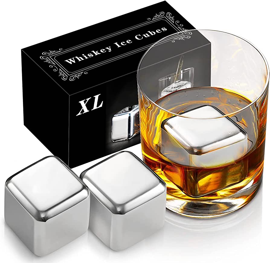 LIQUORVERSE STAINLESS STEEL WHISKY STONES