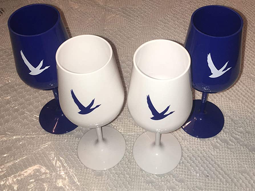 White Acrylic Glassware grey goose