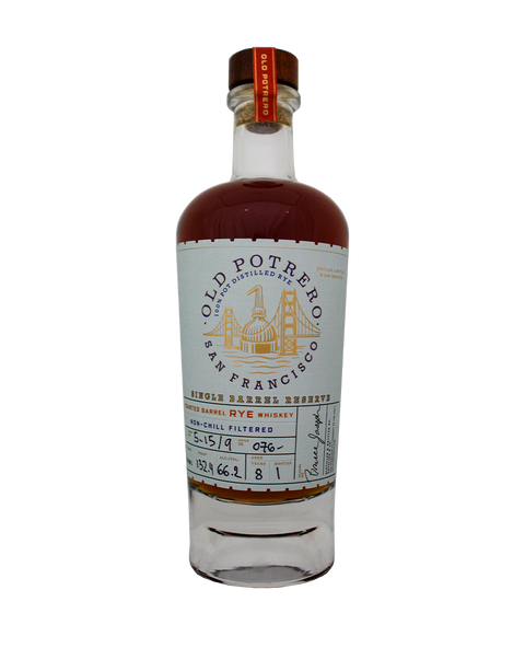 Old Potrero Single Barrel Reserve Toasted Barrel Rye Whiskey San Francisco 700ml