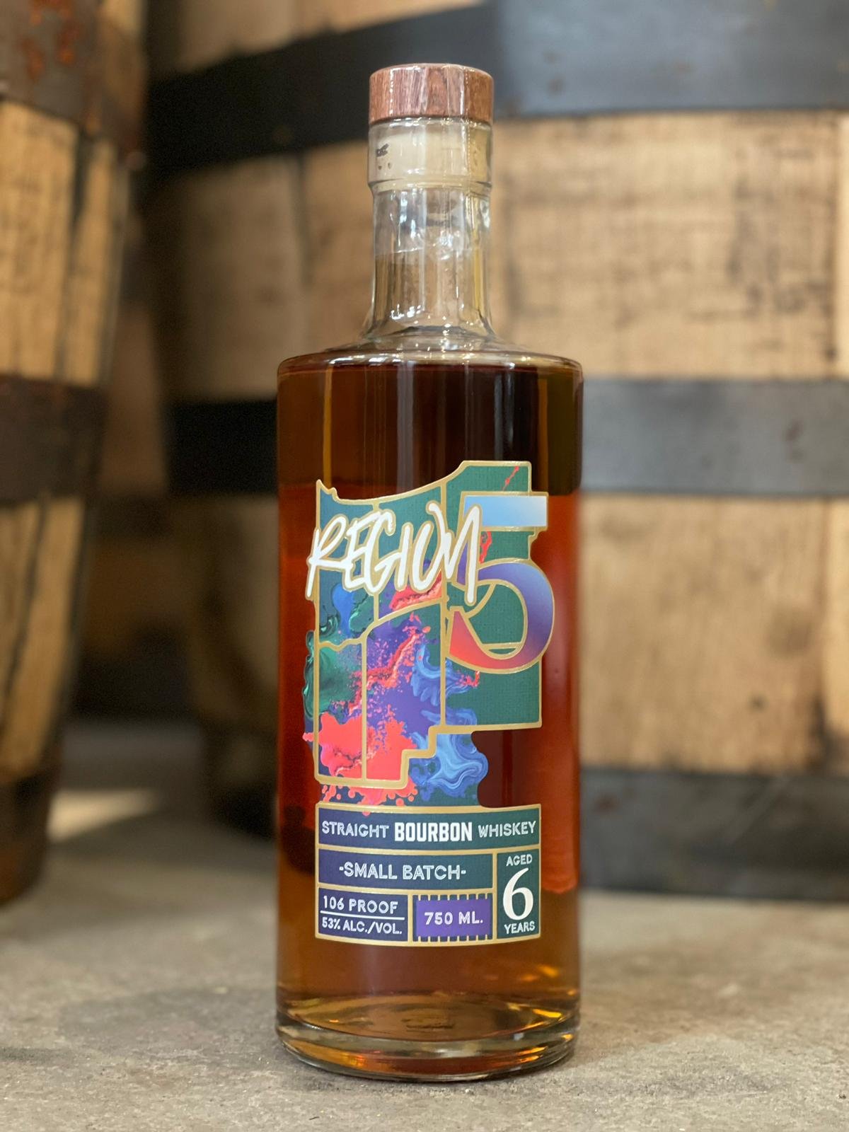 Region 5 Straight Bourbon Small batch 6 year 750ml
