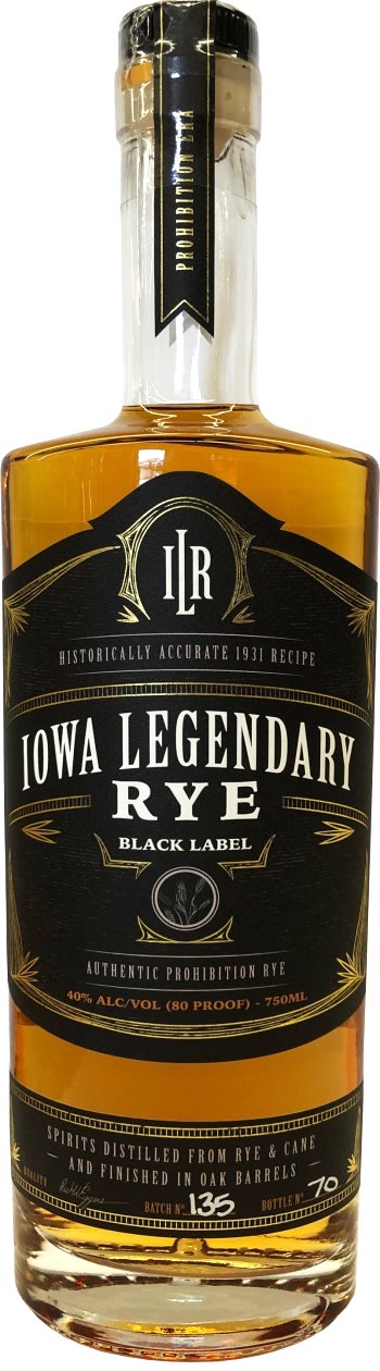 Iowa Legendary Rye Black Label 750 ml