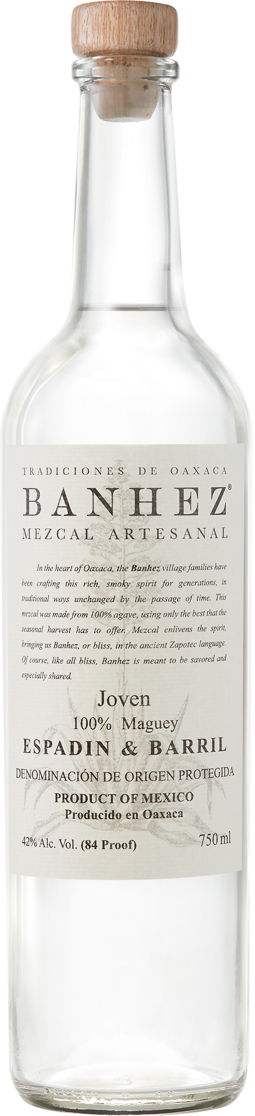 Banhez Mezcal Joven Ensamble 750 ml