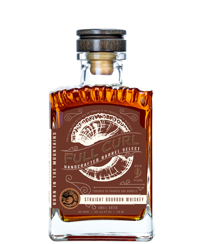 Full Curl Straight Bourbon Whiskey 9 Year 750 ml bottle