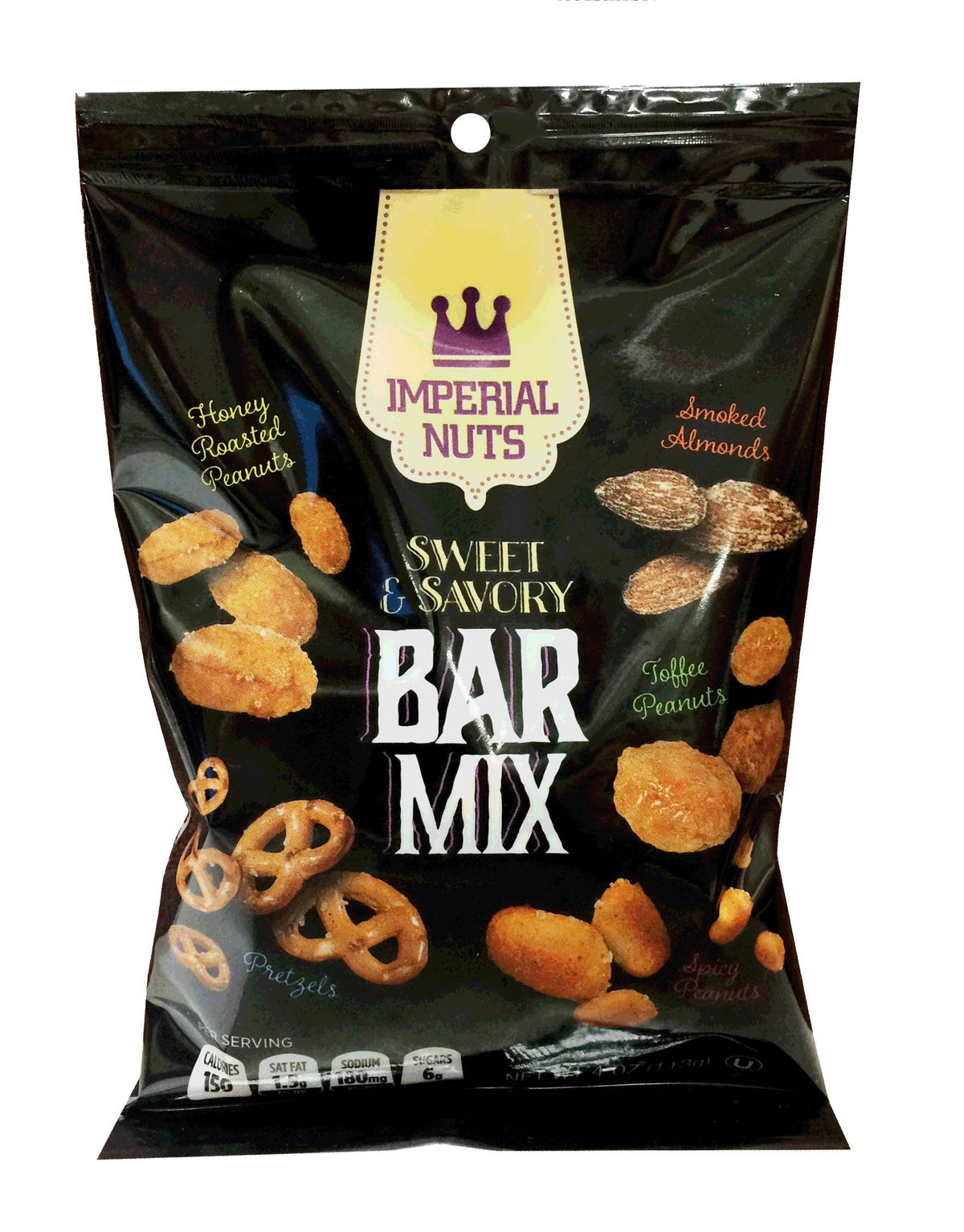 Imperial Nuts Bar Mx (sweet and savory) 4oz