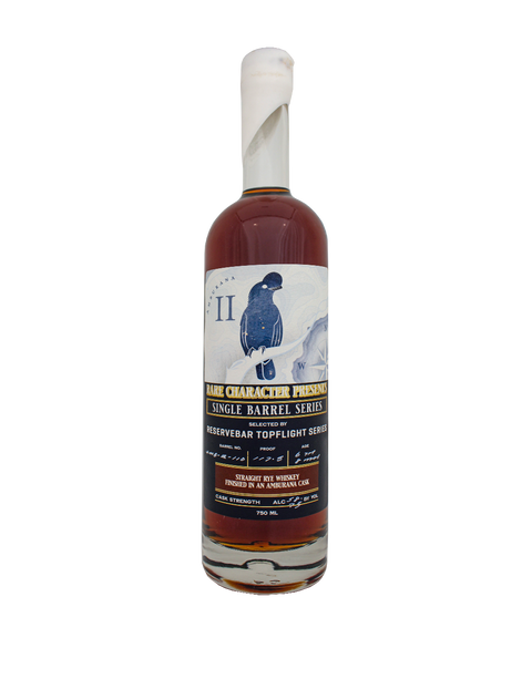 Rare Character S3B9 Topflight Straight Rye Amburana II Cask Series Single Barrel Strength 750ml