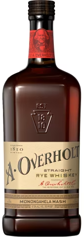 A. Overholt Straight Rye Monongahela Mash 4 Year 750 ML