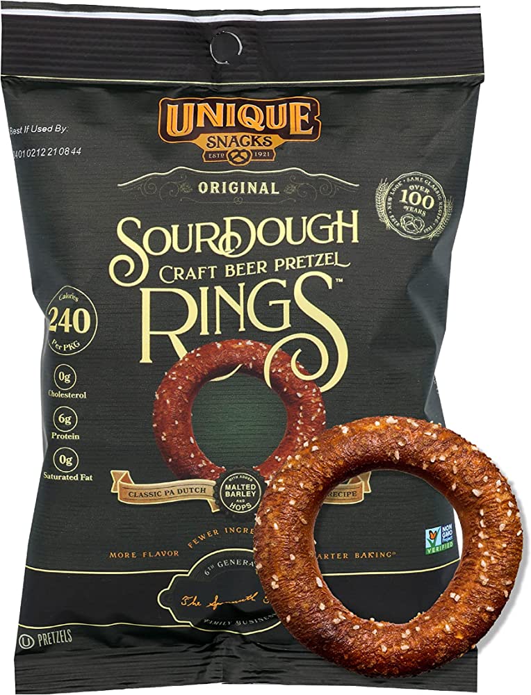 Unique Snacks Sourdough Craft Beer Pretzel 2.12 oz