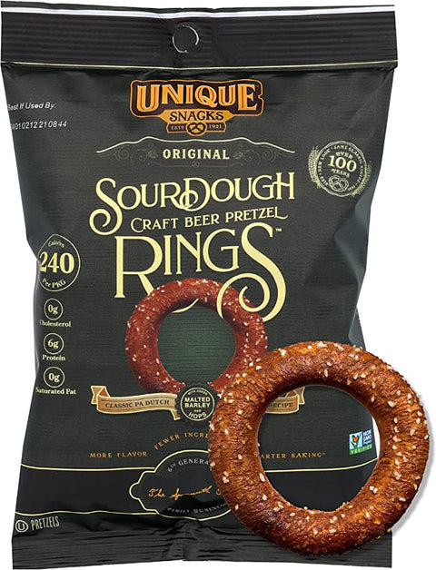 Unique Snacks Sourdough Craft Beer Pretzel 2.12 oz