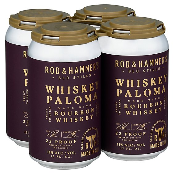 Rod and Hammer's Whiskey Paloma 4 Pack 355 ML