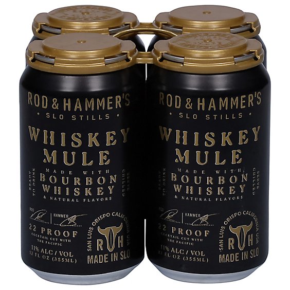 Rod and Hammer's Whiskey Mule 4 Pack 355 ML