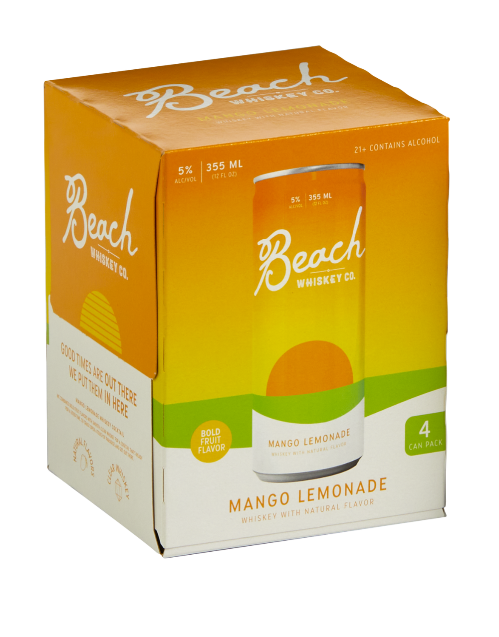 Beach Whiskey Co Mango Lemonade (4 Pack) 355 ml