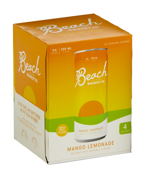 Beach Whiskey Co Mango Lemonade (4 Pack) 355 ml
