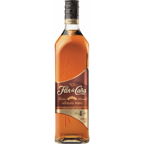 Flor de Cana 4 Year Anejo Oro Gold Rum 375ml bottle