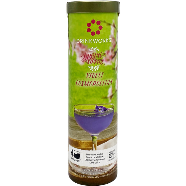 Drink Works Spring Sippers Violet Cosmopolitan (4 pods) 200 ml