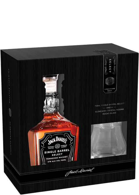 Jack Daniels Single Barrel Select and a Glencairin Crystal Snifer Glass 750 ml