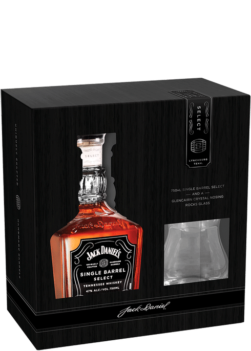 Jack Daniels Single Barrel Select and a Glencairin Crystal Snifer Glass 750 ml