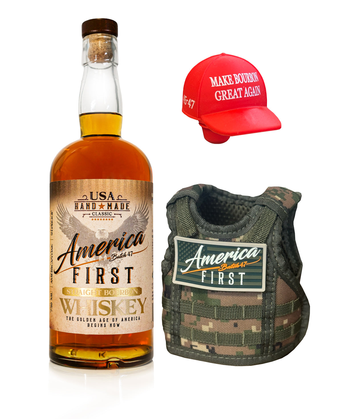 America First Bourbon Whiskey 750ml bottle