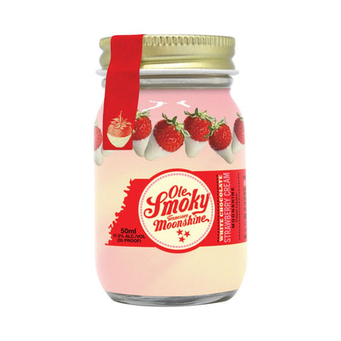 Keg N Bottle Ole Smoky Moonshine White Chocolate Strawberry cream 50ml