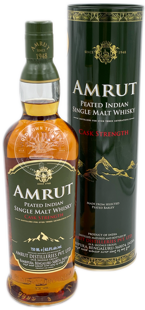 AMRUT Peated Indian Single Malt Whiskey CASK  STRENGTH 750 ml