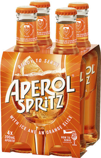 Aperol Spritz 4pk 200ml bottles