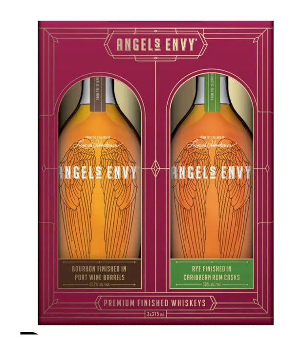 Angels Envy Bourbon and Rye Gift Pack 375 ml