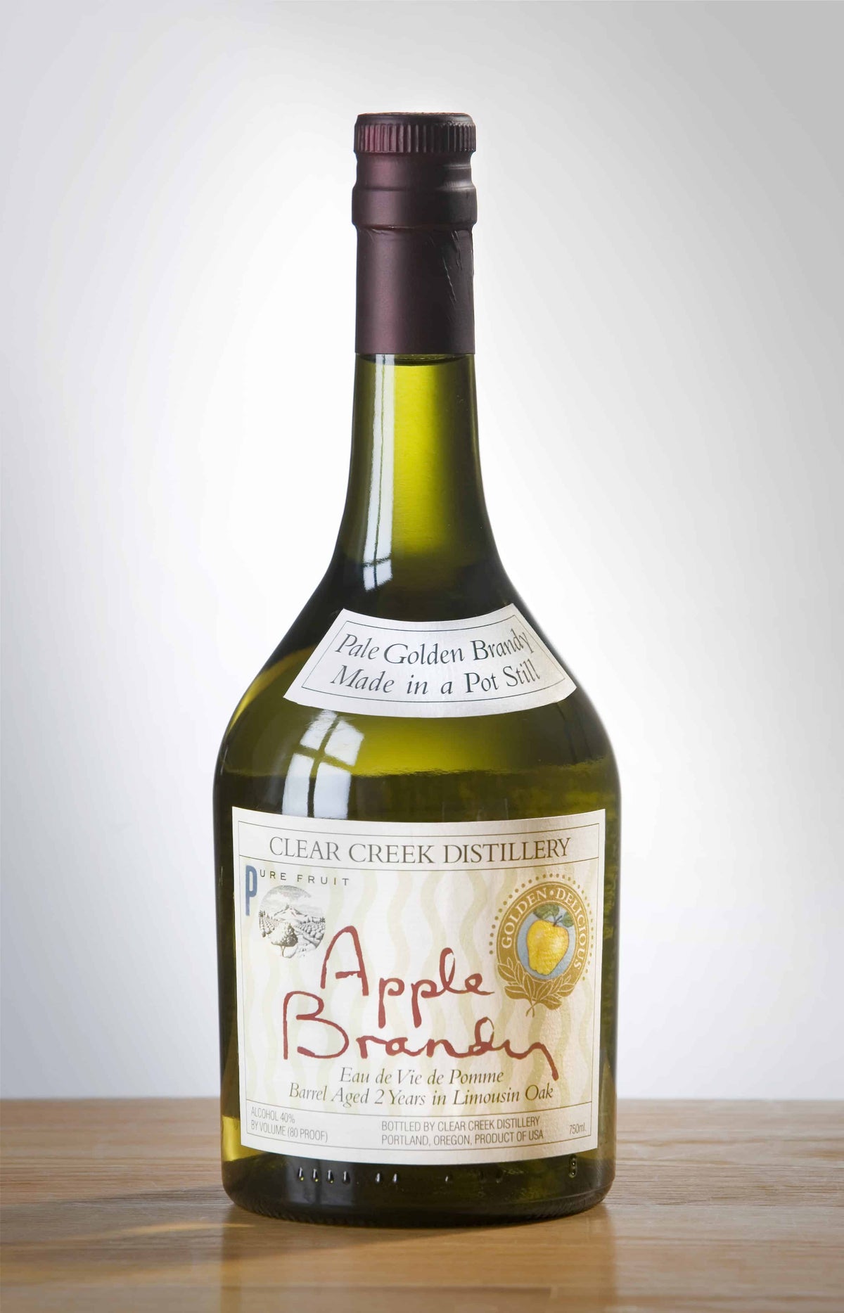 Clear Creek Distillery White Label Apple Brandy 2 year 750 ml
