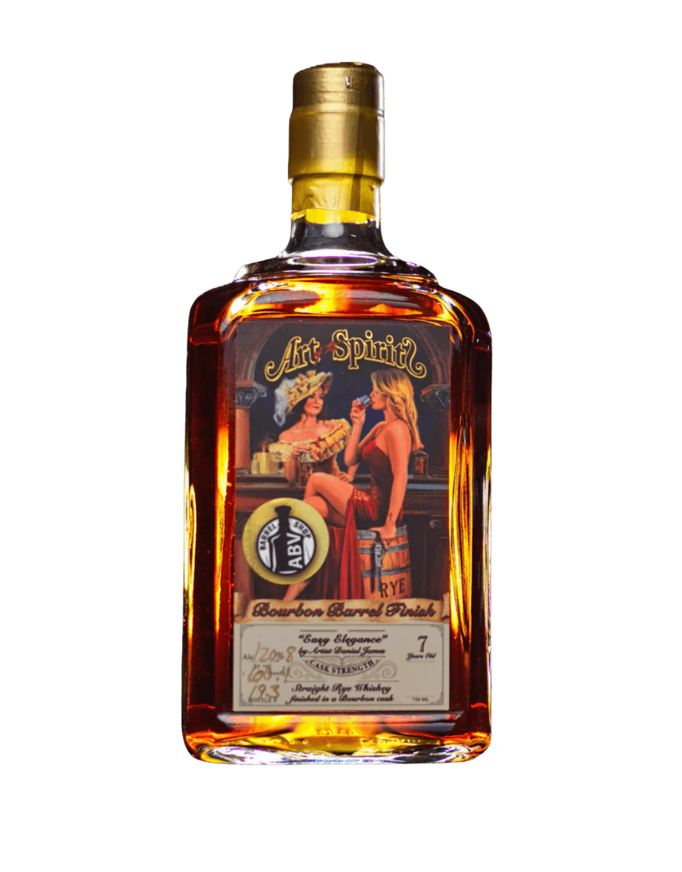 Art of The Spirit PB Double Oaked Easy Elegance Cask Strength Straight Rye 7 Year 750ml bottle