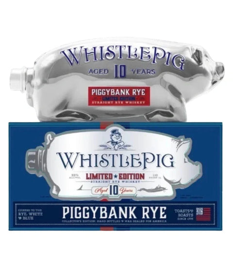 Whistlepig Piggybank RYE, White & Blue 10 year 1L