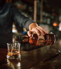 Buffalo Trace bourbon poured for tasting