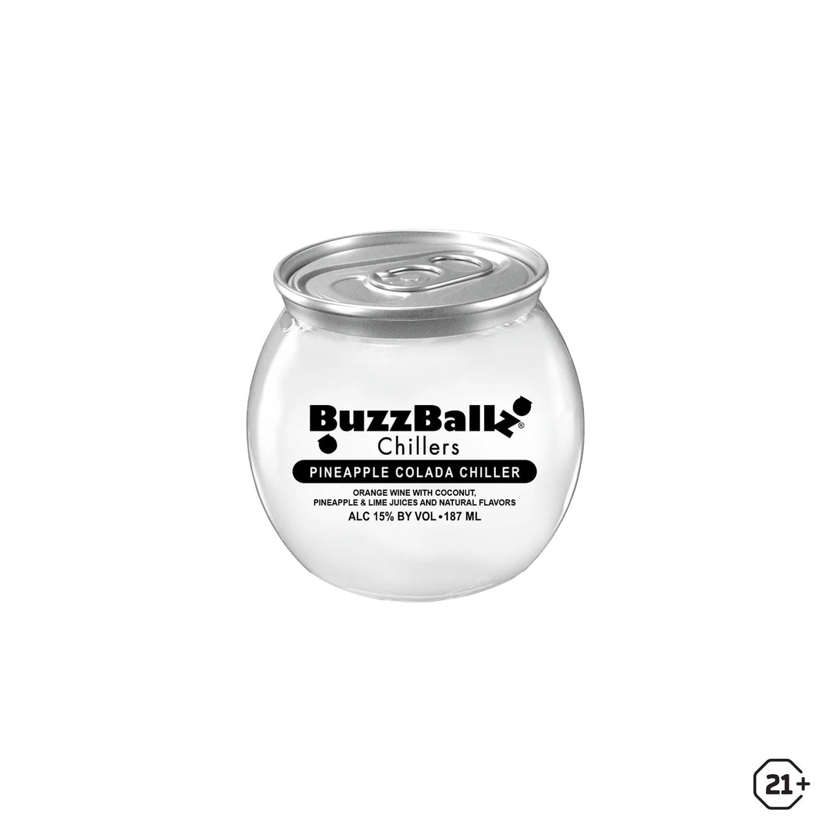BuzzBallz Chillers Pineapple Colada 187 ml can