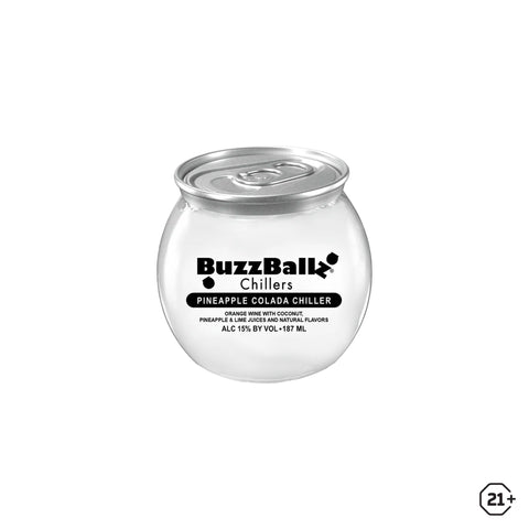 BuzzBallz Chillers Pineapple Colada 187 ml can