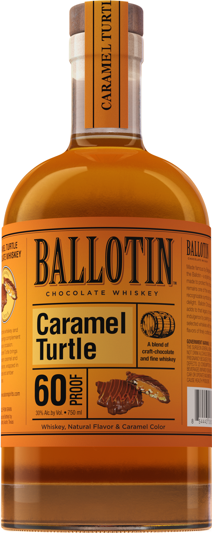Ballotin Caramel Turtle Whiskey 750ml