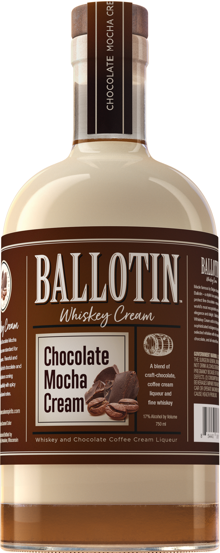 Ballotin Chocolate Mocha Cream Flavored Whiskey 750 ml