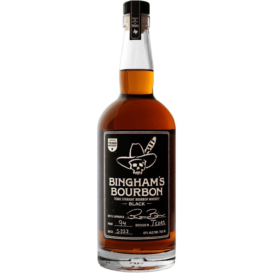 Bingham's Black Texas Straight Bourbon Whiskey 750ml bottle