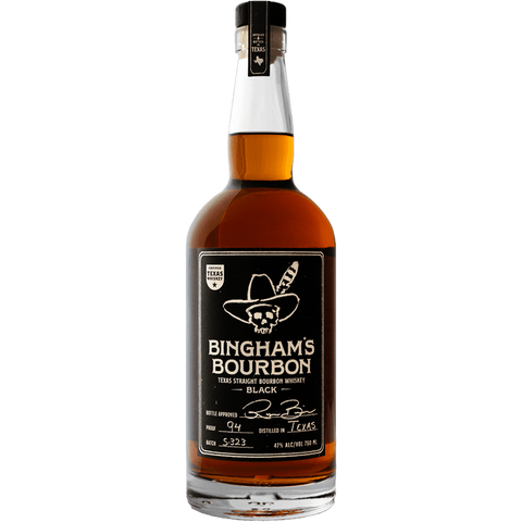 Bingham's Black Texas Straight Bourbon Whiskey 750ml bottle