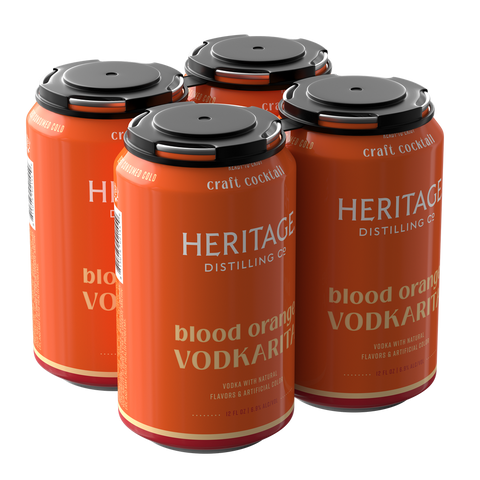 Heritage Distilling Co Blood Orange Vodkarita (4 pack) 12 oz