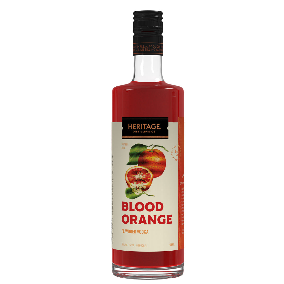 Heritage Distilling Co Blood Orange Vodka 750ml bottle