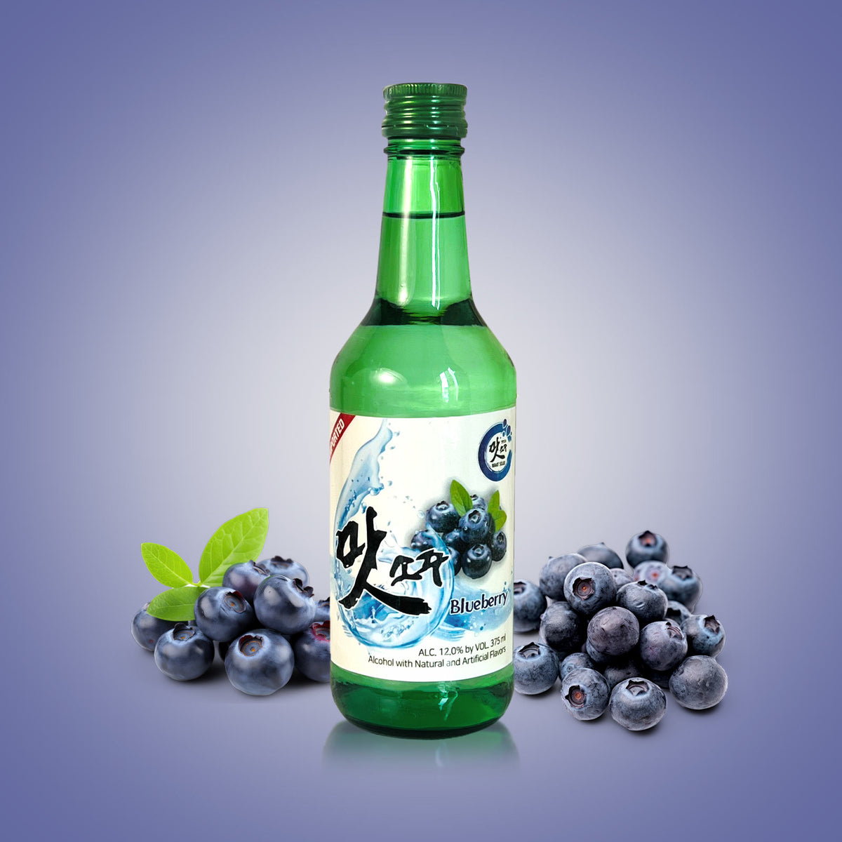 Maat Soju Blueberry 375ml bottle