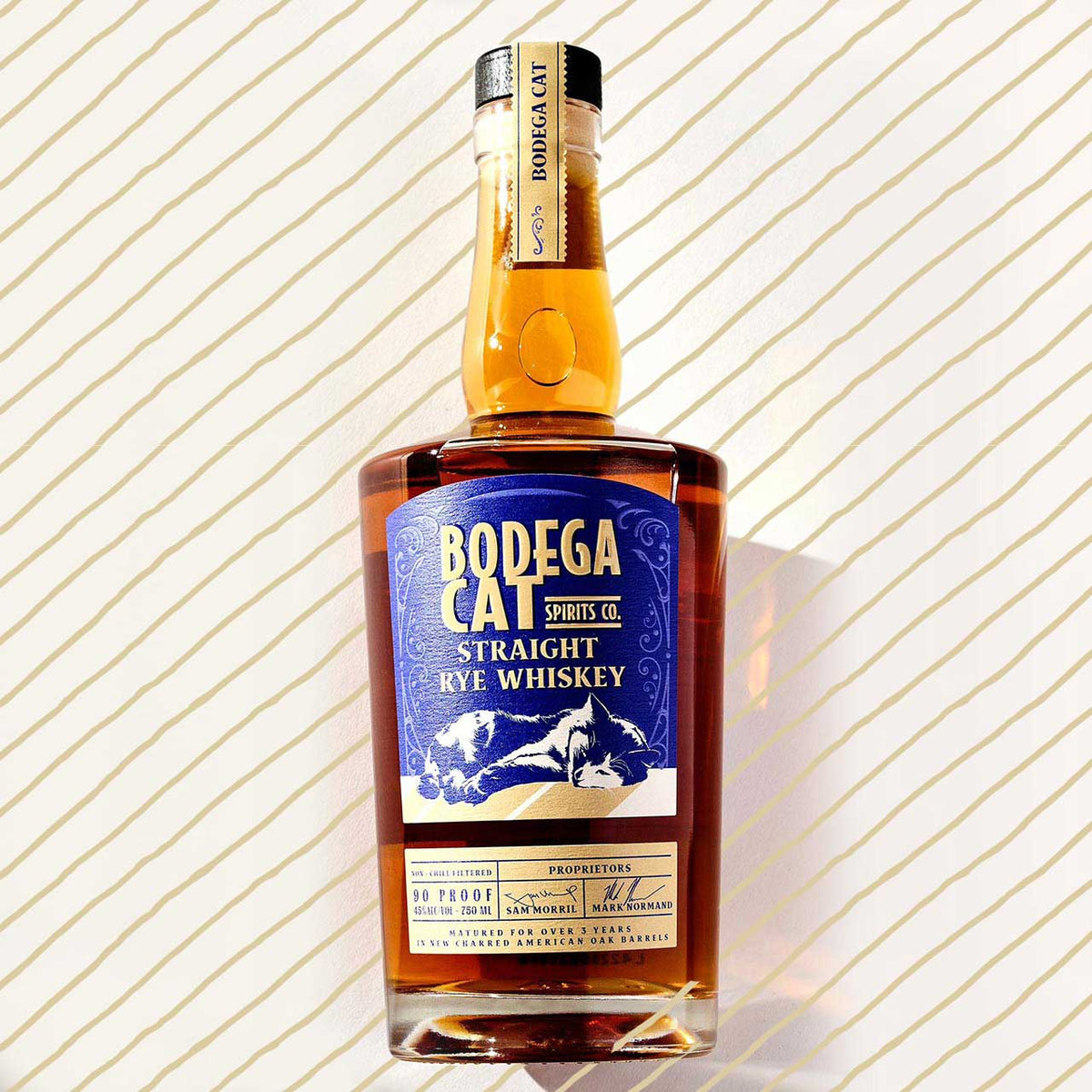 Bodega Cat Straight Rye Whiskey 750ml bottle