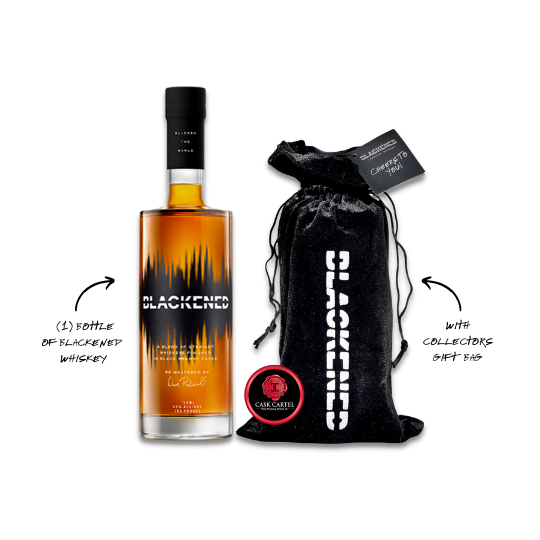 Blackened The World Limited Edition Metallica whiskey bottle