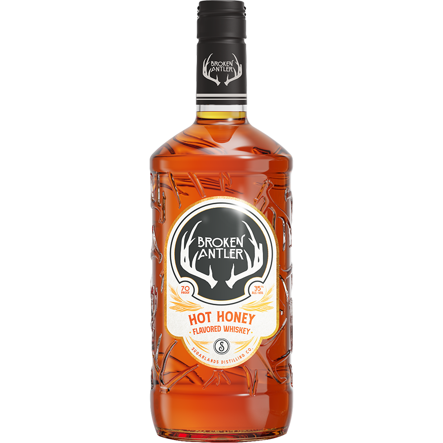 Broken Antler Hot Honey Flavored Whiskey 700ml bottle