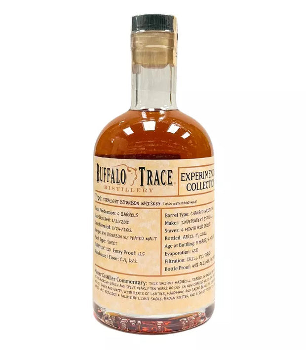 Buffalo Trace Experimental Collection Straight Bourbon Whiskey made with Peated Malt 375ml