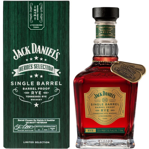 Jack Daniels Heroes Selection Single Barrel Proof Rye 750 ML