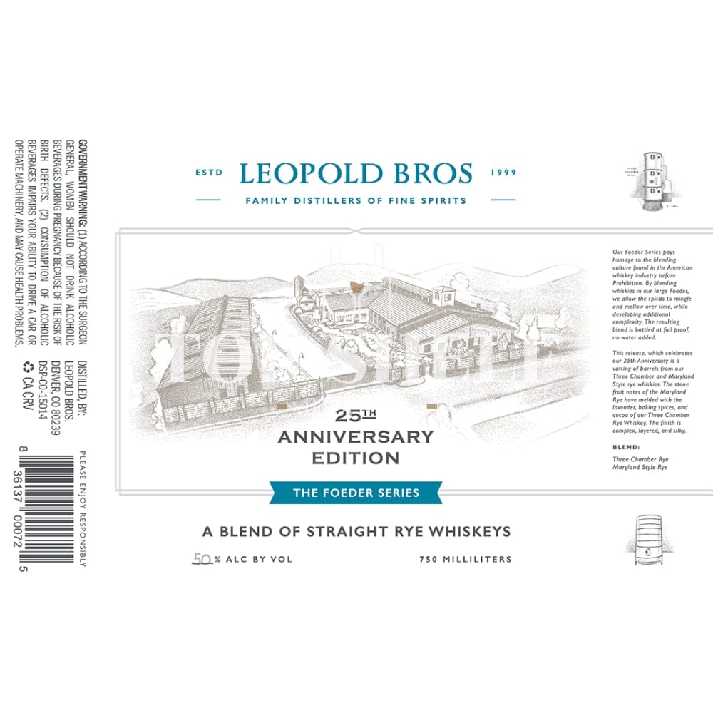 Leopold Bros The Foeder Series 25th Anniversary Edition 750 ML