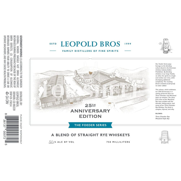 Leopold Bros The Foeder Series 25th Anniversary Edition 750 ML