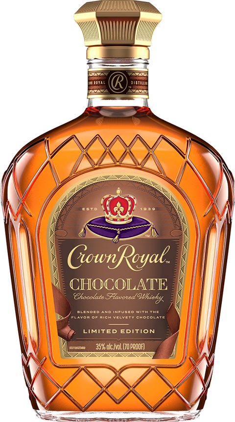Crown Royal Chocolate flavored Canadian whisky limited edition 750ml bottle